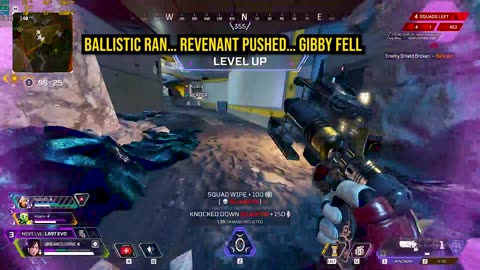 Wraith Outplays Ballistic, Revenant & Gibby | Apex Legends