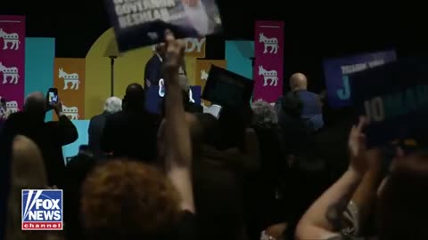 HOT MIC: Former President Biden told he's going to "stay on stage" after delivering remarks