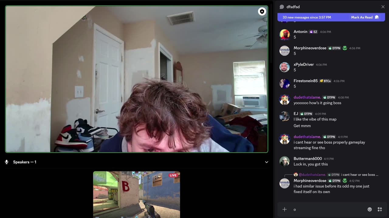 Crackmanjack is back on discord rooms a fucking mess