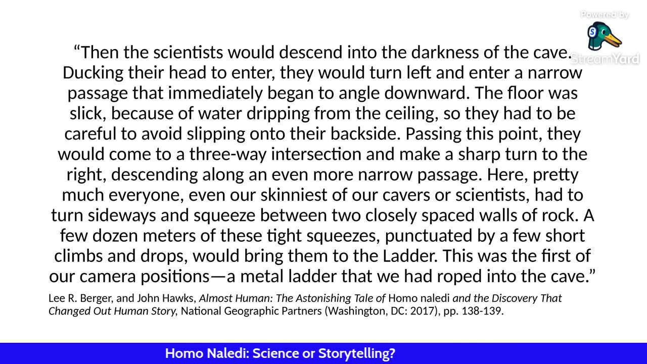 Homo Naledi: Science or Storytelling?