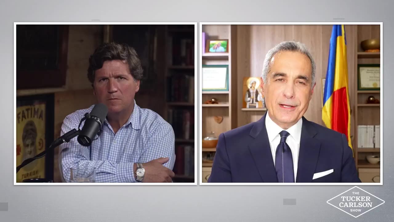 Tucker talks to Călin Georgescu, Banned Romanian anti-war polititian!!