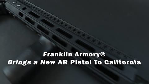 Franklin Armory® CA-12 - California's Only Pistol to Have a Forward Grip