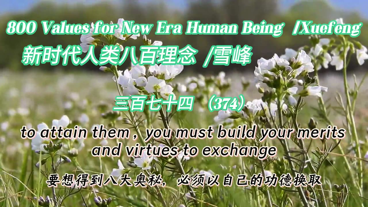 800 Values for New Era Human Being(374)