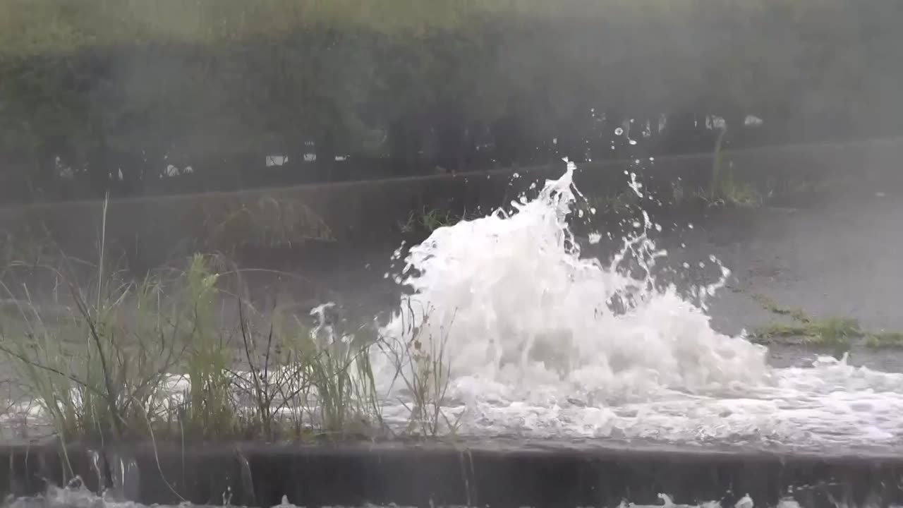 Typhoon Nari brings heavy rain to a town near Japan's Mount Fuji