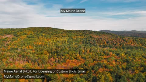 Maine B-Roll (No Sound): Snow Fall Gorge Foliage, Fall Colors & Changing Leaves Video 8