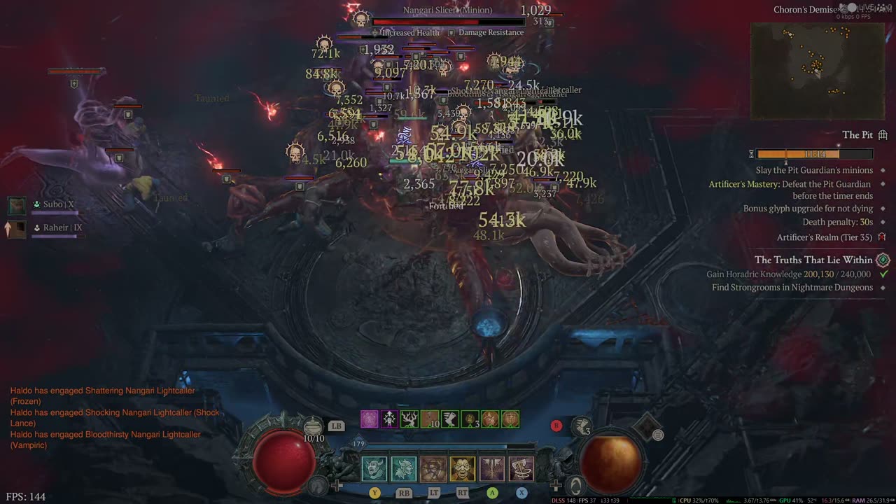 DIablo 4 PC HD 1080p MAX SETTINGS No RTX DLSS Performance + Frame Gen 5700X3D + RTX 5060 TI OC 16GB