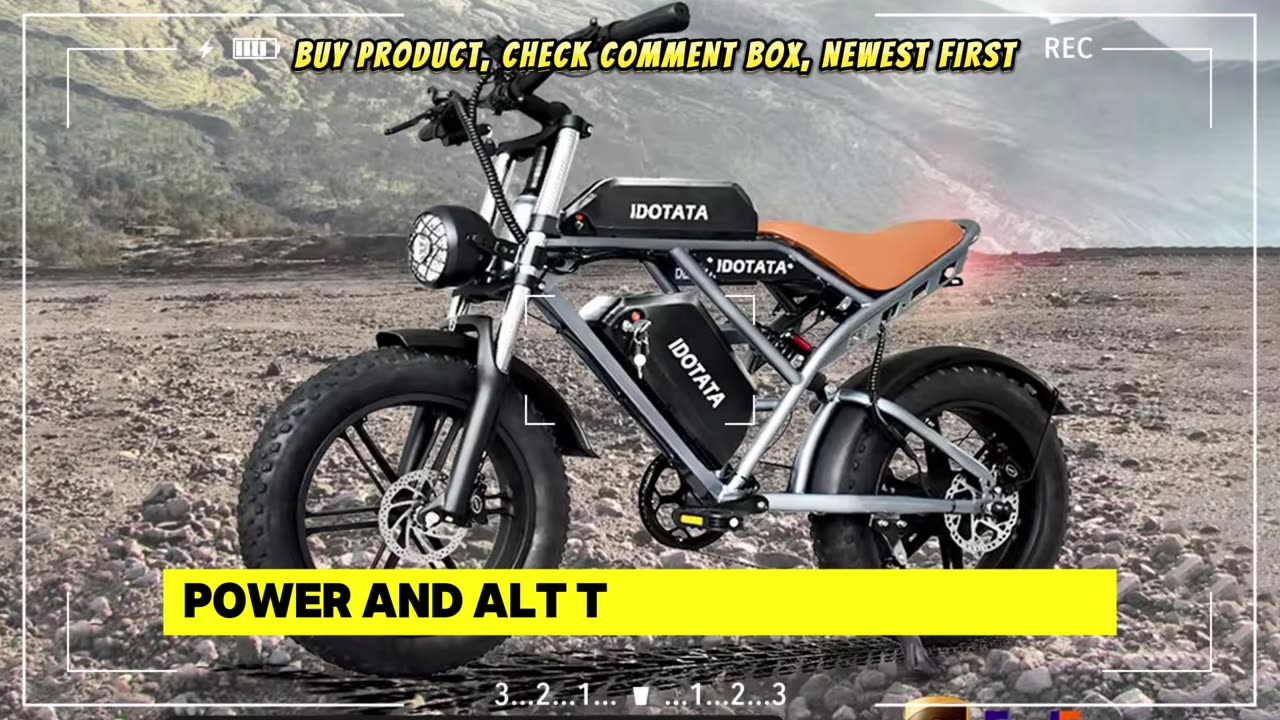 IDOTATA-S7 Electric Bike for Adults, 48V, 70Ah, Dual Battery, 20inch, 4.0 Fat Tires E-Bike