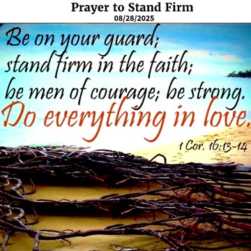 Prayer to Stand Firm #youtubeshorts #grace #jesus #mercy #faith #fyp #trust #bless #love #joy #peace