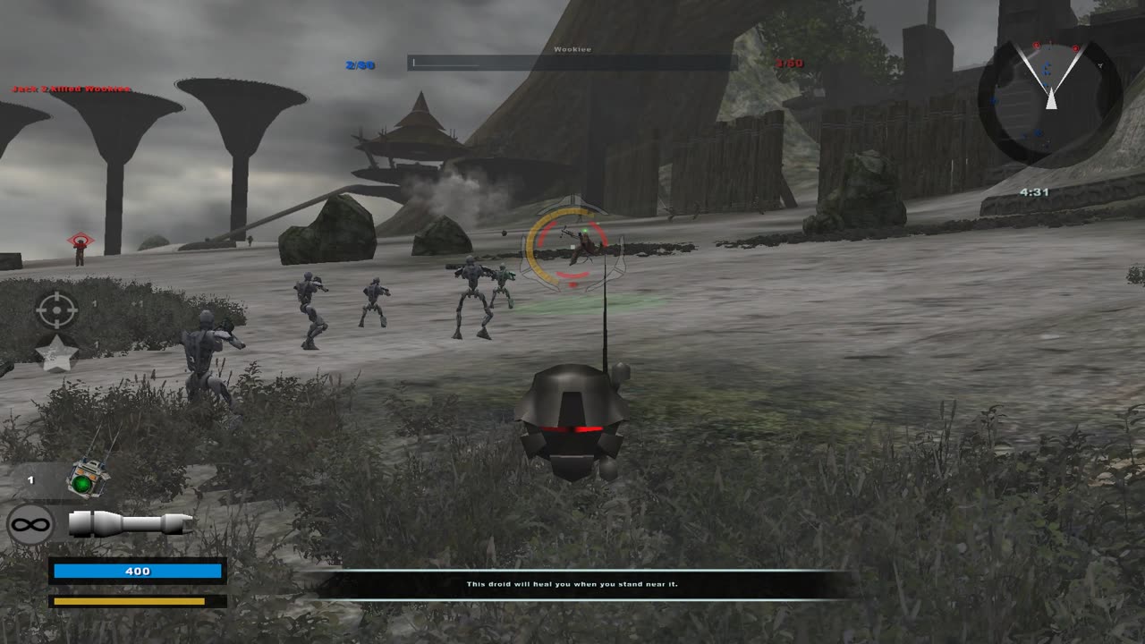 SWBF2 2005: Instant Action Hunt Kashyyyk CIS Gameplay