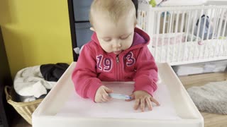 Baby Kayla the Little Artist 🎨 Drawing Time with the Cutest Baby Ever!