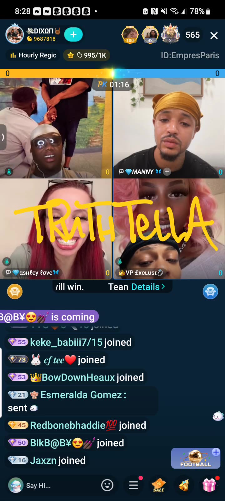 DIXON TEAM PK WITH ACESOFAMOUS & TIARA OFFICIAL THEN JOINS ASHLEY LOVE