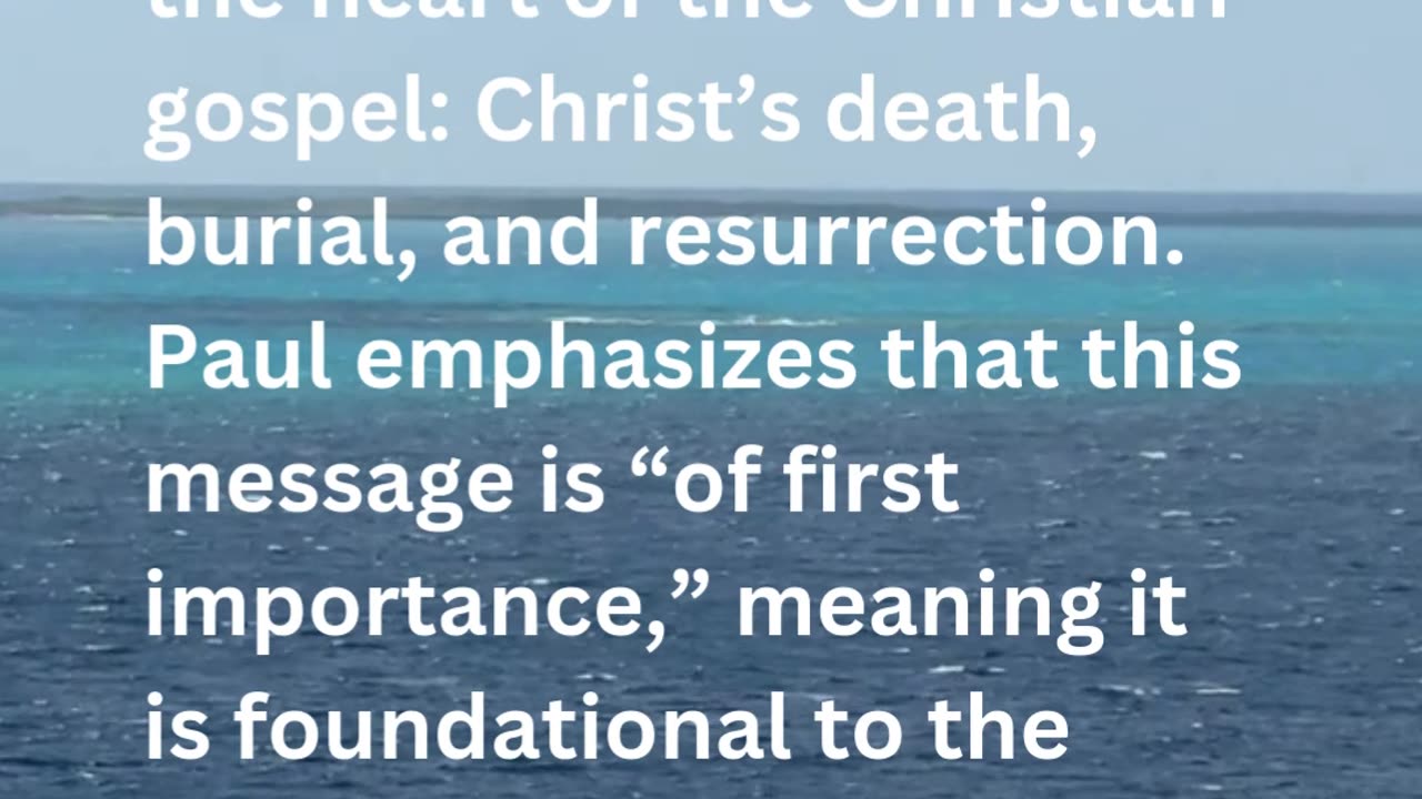 Daily Inspirations from God 1 Corinthians 15:3–4 | Devotion