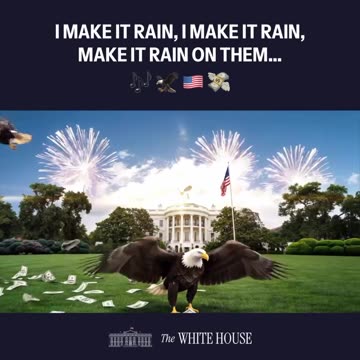 “The caption reads, POV: You just stepped into day 179 of the Trump Goldem Age. Uh..., it certainly has been raining a lot. (Yes, it's real. Hyperreal.)“