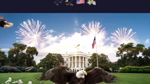 “The caption reads, POV: You just stepped into day 179 of the Trump Goldem Age. Uh..., it certainly has been raining a lot. (Yes, it's real. Hyperreal.)“