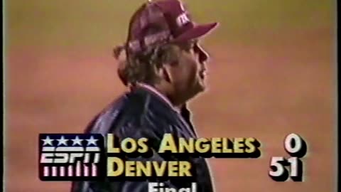 USFL 1985 LA EXPRESS AT DENVER GOLD