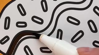 Dessert Easy Coloring Book for Kids 🍩🎨