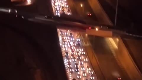 Video from last night show thousands evacuating Tehran amid Israeli strikes