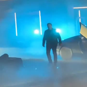 Elon Musk attends Robotaxi event in Texas