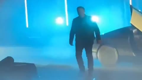 Elon Musk attends Robotaxi event in Texas
