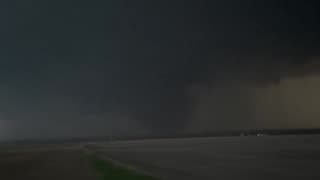 Large tornado approaching Randolph Iowa