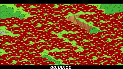 Birds puzzle: Can you find 2 apples in the middle of so many birds?