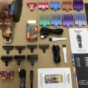 Rechargeable Graffiti Pattern Electric Hair Clipper Professional Barber Trimmer