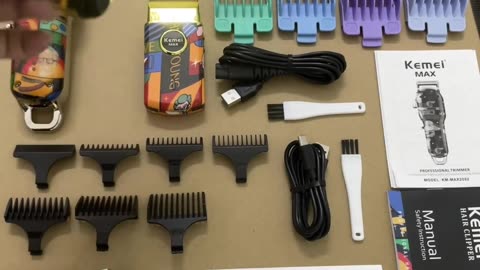 Rechargeable Graffiti Pattern Electric Hair Clipper Professional Barber Trimmer