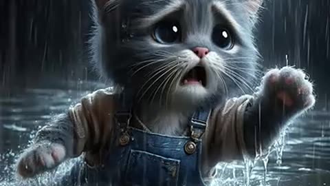Kitten & Rat 😍 #ai #cat #cutecat #catlover #cute #funny