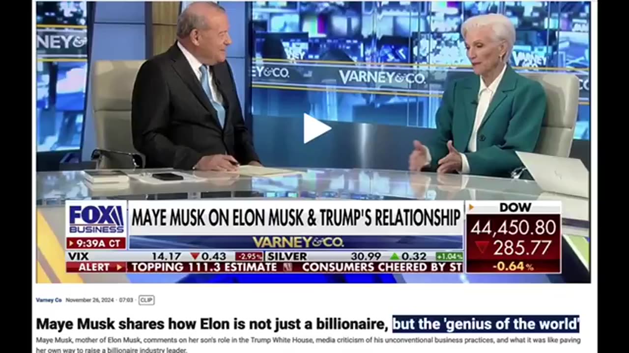 Elon Musks mother MAYE Musk. Illuminati puppet
