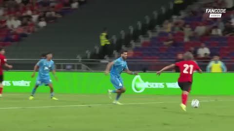 Hồng Kông china vs India football highlights