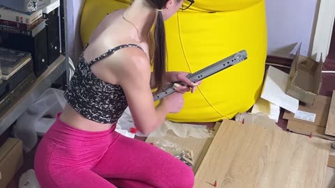Sexy teen TV Stand Assembly
