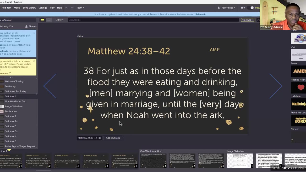 Power To Triumph || October 23, 2025 || Jesus Is Coming Back Soon!