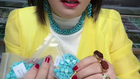 250613-14 Sleeping Beauty Turquoise Bead Strand: Enclose the Sky in Bead Strands