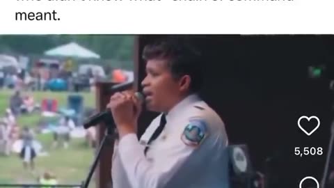 The DC Police Chief that didn’t know what a “chain of command” was, performs in front of an audience