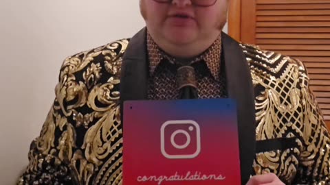 Trent Page's Instagram award.