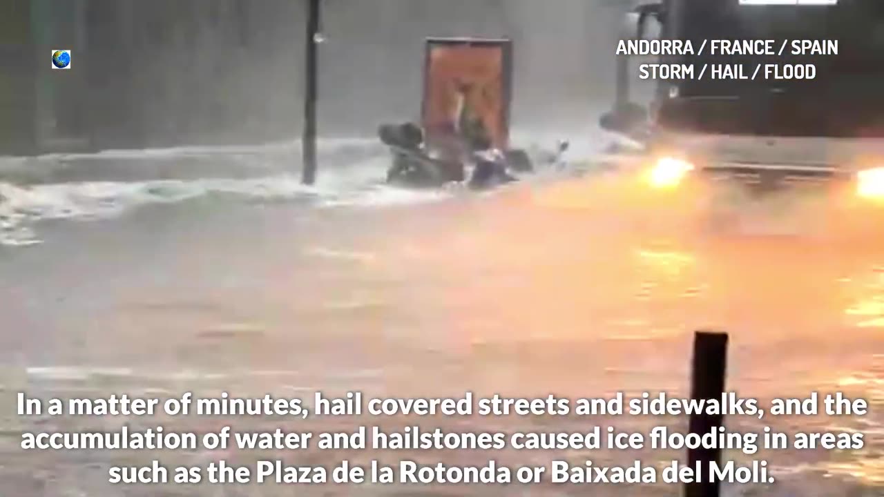 Une violente tempête provoque des inondations dues au verglas en Andorre, en France et en Espagne