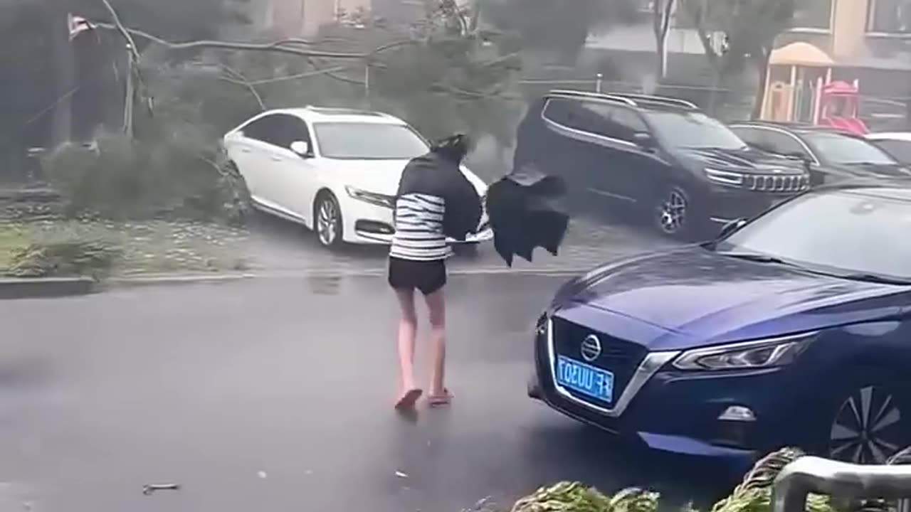 power of nature, heavy rainfall, strong wind #shorts