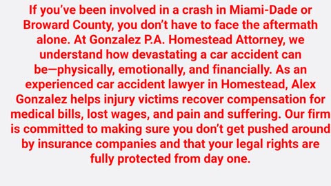 Gonzalez P.A. Tavernier Attorney : Car Accident Lawyer in Tavernier, FL