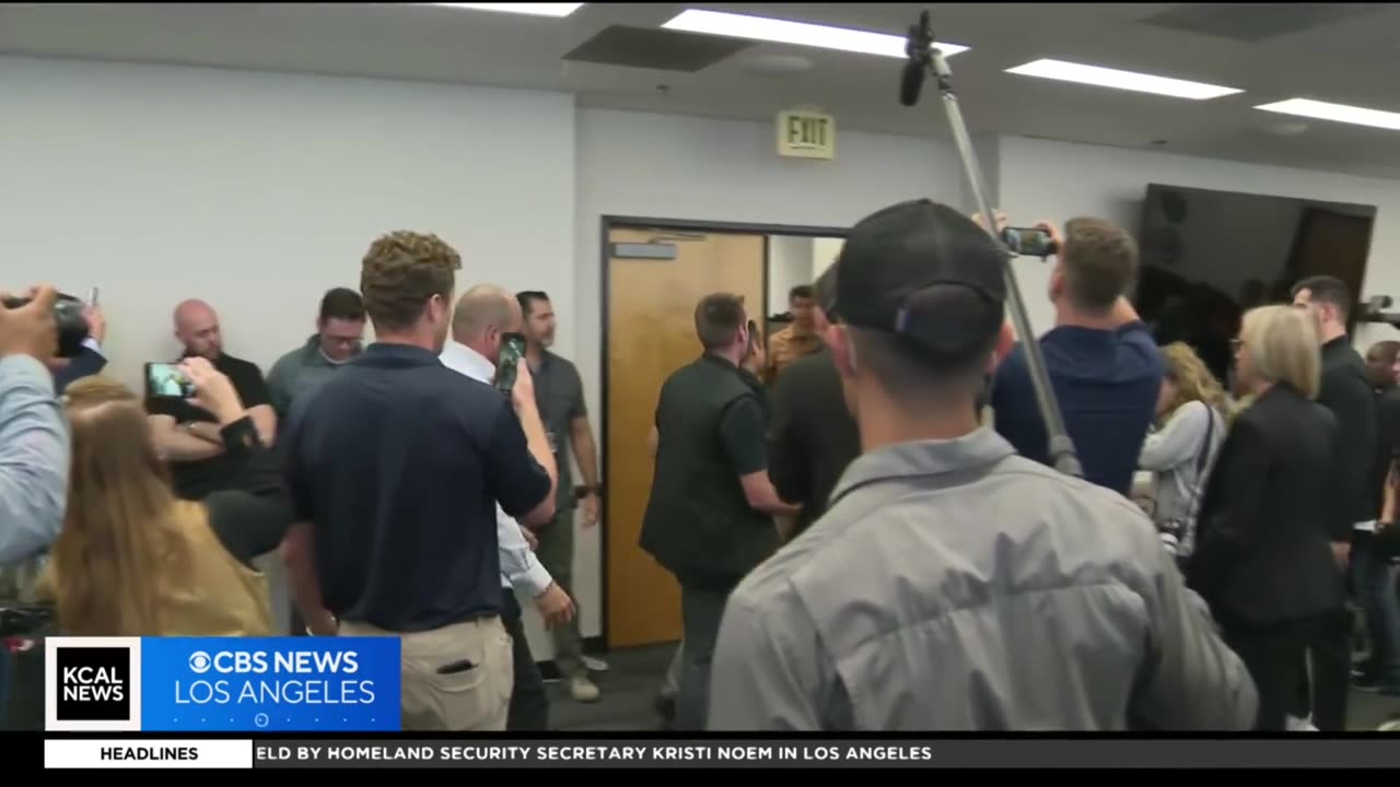 June 12, 2025 - U.S. Senator Forcibly Removed from Homeland Security News Conference