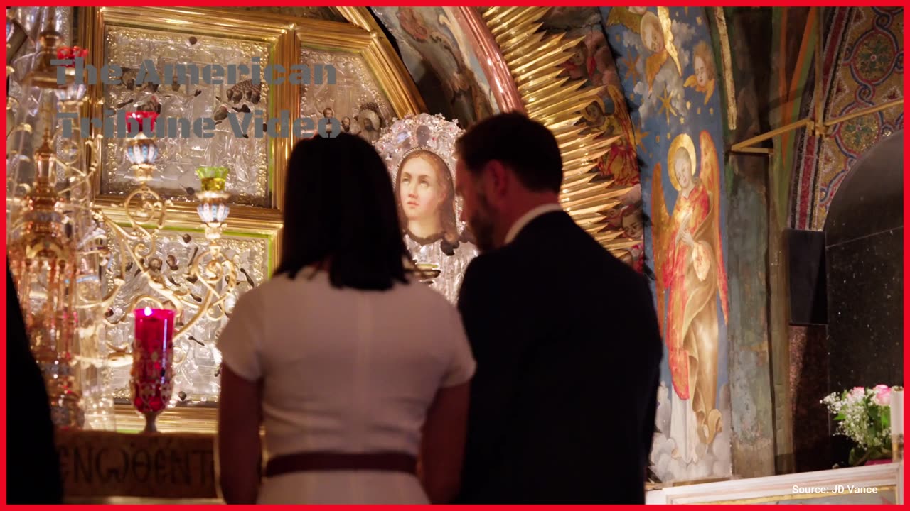 JD Vance Visits Church Of The Holy Sepulchre, Site Of Burial And Resurrection, During Israel Trip