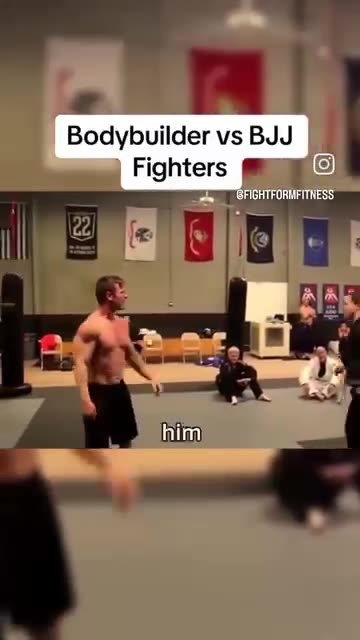 Bodybuilder Getting Beat
