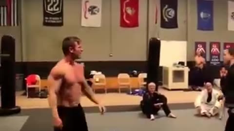 Bodybuilder Getting Beat