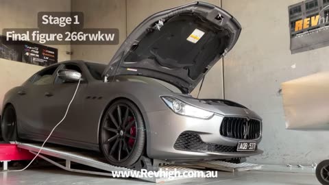 REVHIGH - Maserati Ghibli 3.0L Twin Turbo | Stage 1 Custom Dyno Tuning