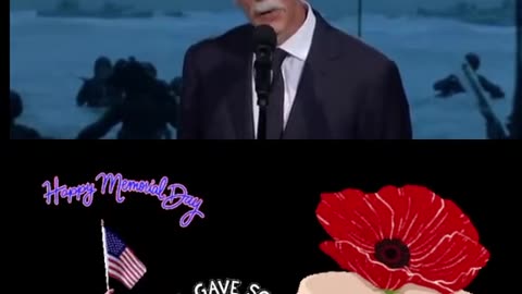 SAM ELLIOTT TELLING A WORLD WAR ll VETERAN AMAZING STORY MEMORIAL DAY WEEKEND