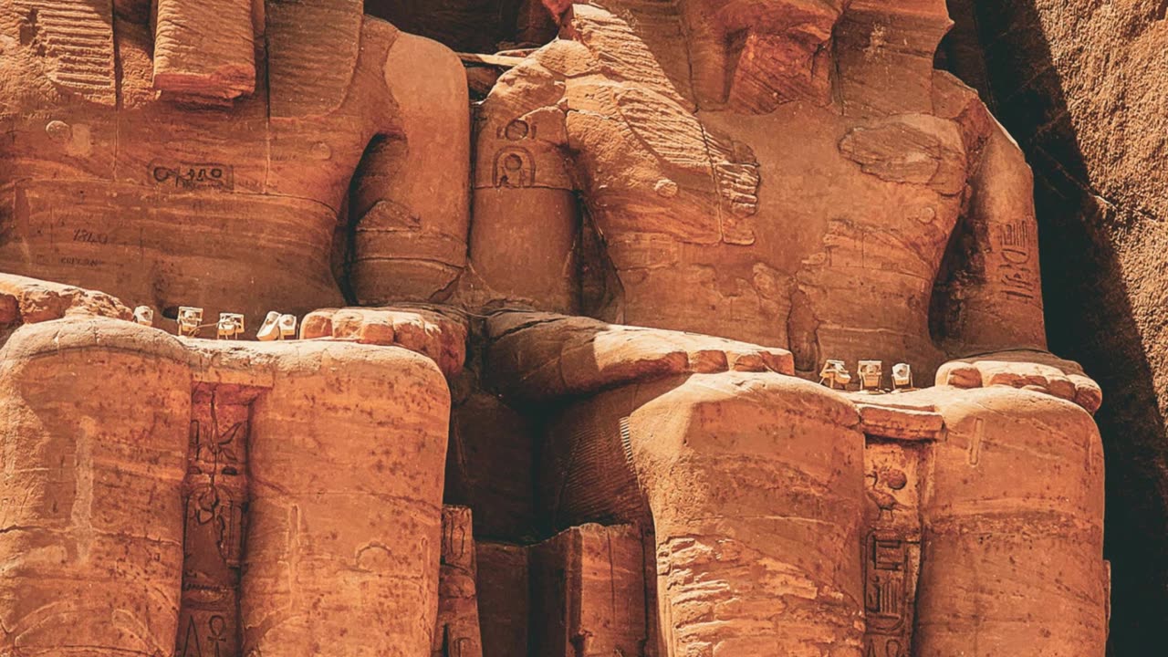 Massive RAMSES II Statues at The Abu Simbel Temple!