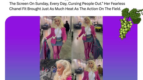 Cardi B Backed Stefon Diggs At Patriots Vs. Jets, Bringing Bold Energy And A Fierce Chanel Look.