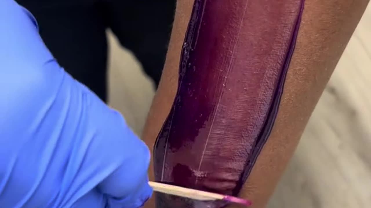 Arm Waxing with Sexy Smooth Purple Seduction Hard Wax! ✨💜 @beeshouseofesthetics
