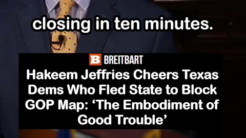 Hakeem Jeffries Says Texas Democrats Who Fled Have Republicans "Running Scared"