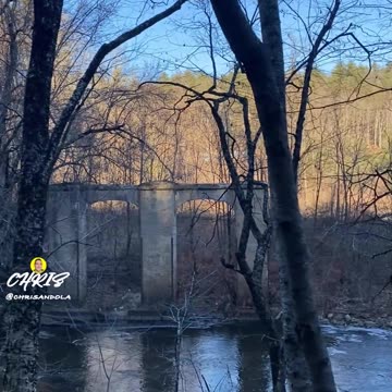 REMAINS OF A BRIDGE!