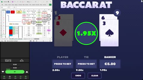 Baccarat - 50 units in 18 minutes, 55.7% HR, 2 unit drawdown, to level 4, Hollandish with LCS prog